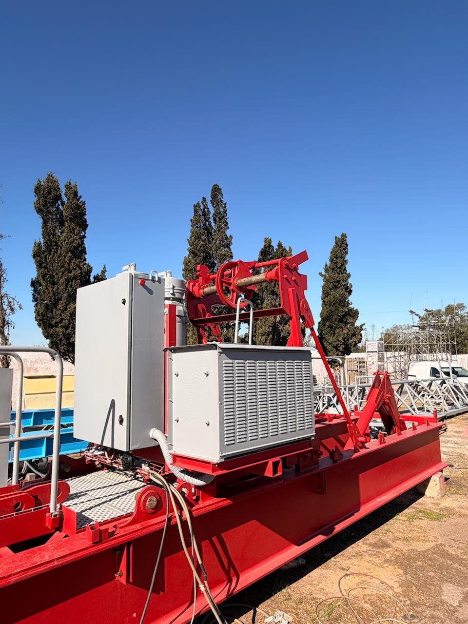 Détail mécanique grue reconditionnée